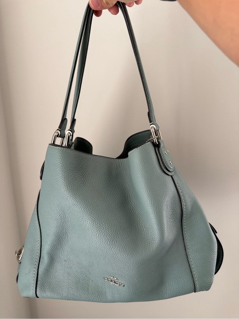 Coach Edie 31 Pebbled Leather Shoulder Bag - Picture 2 of 12